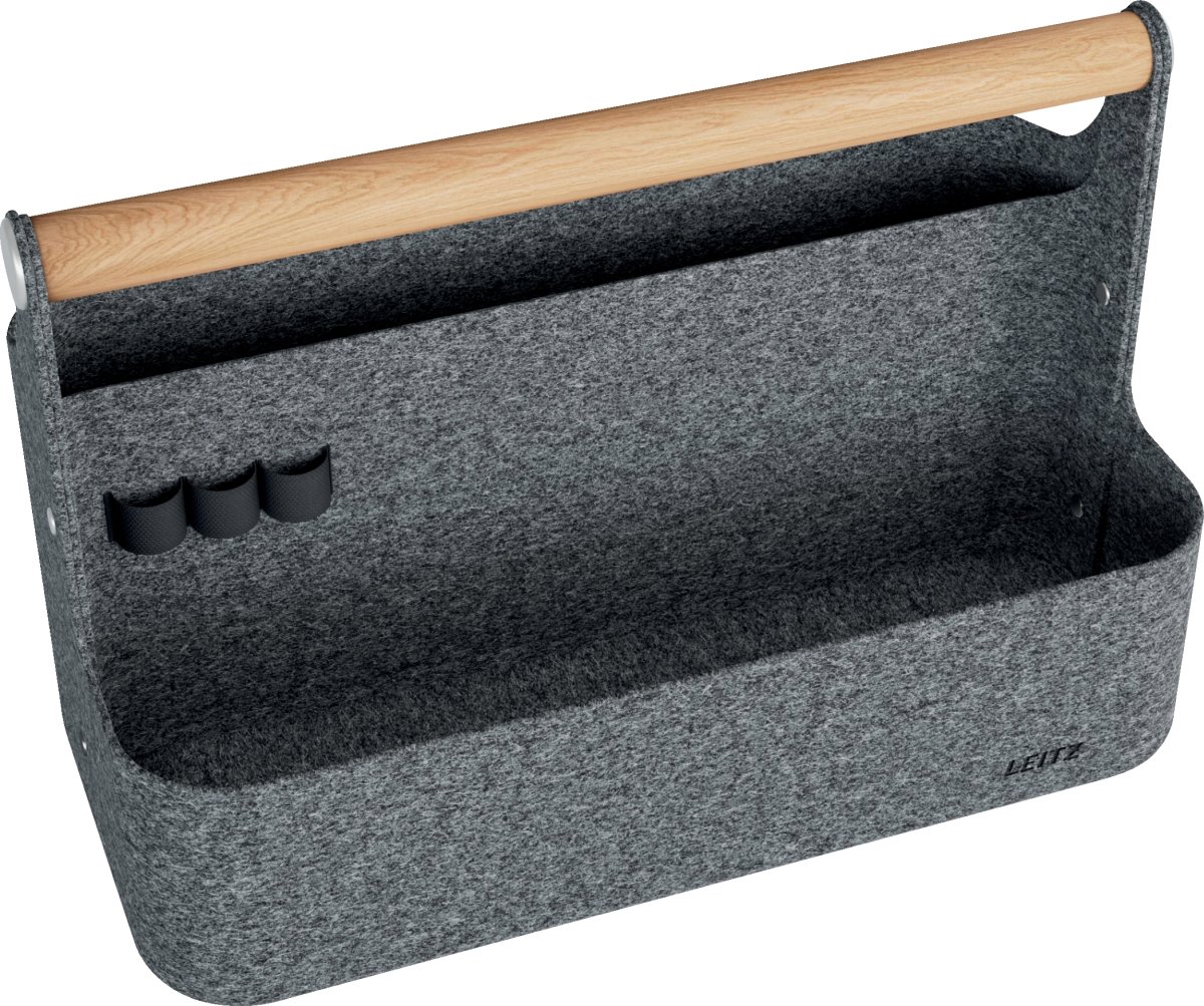 Leitz Skrivbordsorganisatör | Bärbar | Grå filt