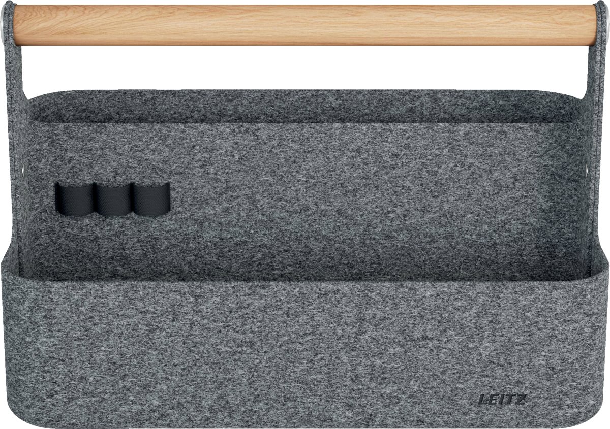 Leitz Skrivbordsorganisatör | Bärbar | Grå filt