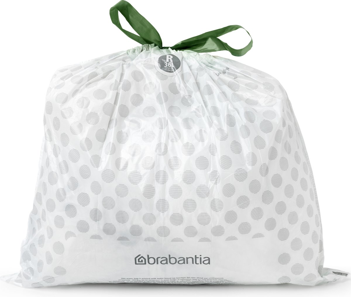 Brabantia Soppåse R | 36 L | Vit | 20 st.
