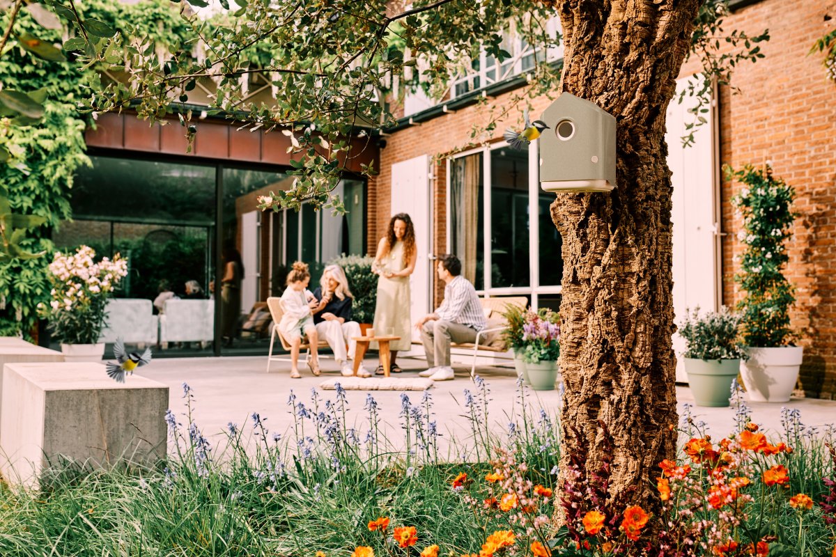 Elho Cosy Fågelhus, 18 cm, mushroombeige