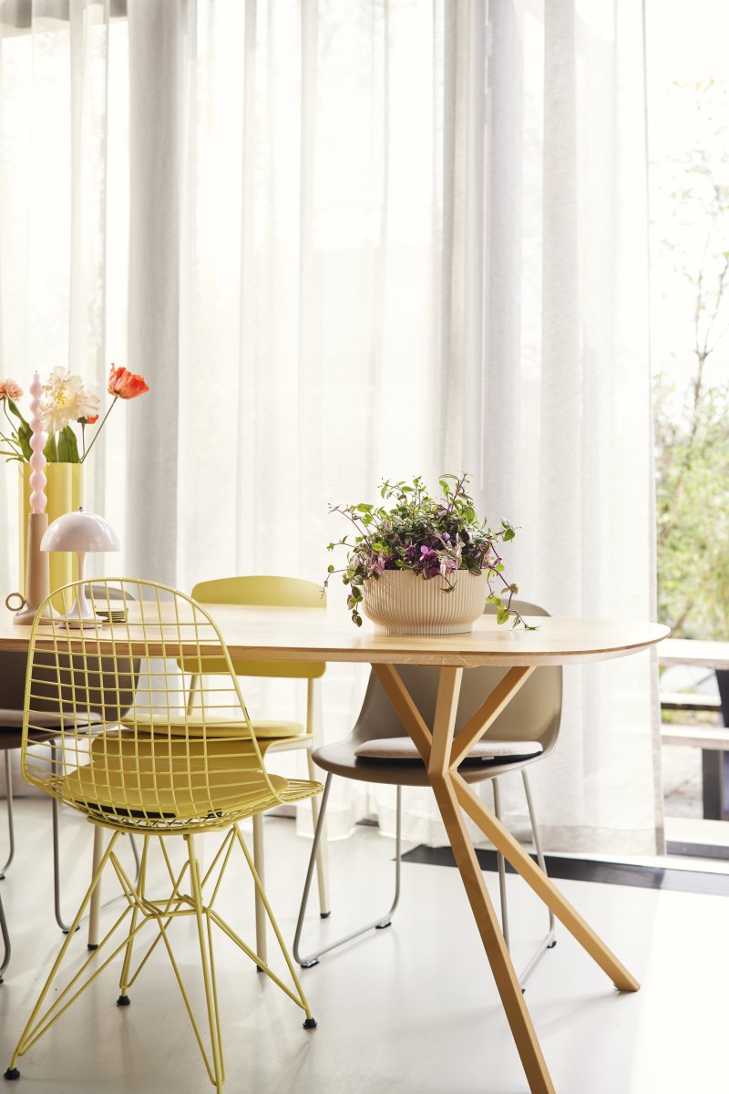 Elho Vibes Bowl Blomkruka, 25 cm, linen white