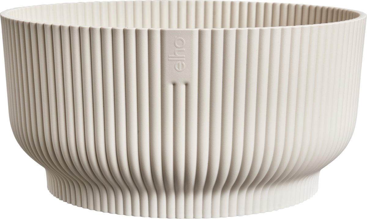 Elho Vibes Bowl Blomkruka, 25 cm, linen white