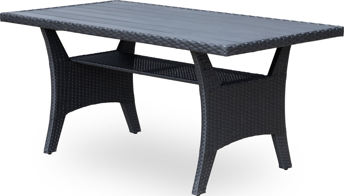 OUTDOOR hörnsoffa/loungeset, svart