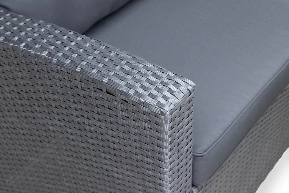 OUTDOOR hörnsoffa/loungeset, svart