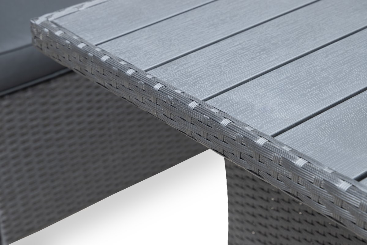 OUTDOOR hörnsoffa/loungeset, svart