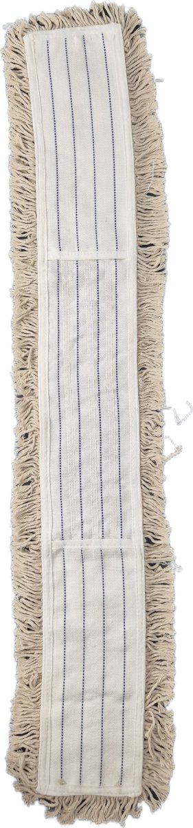 Fickmopp till moppstativ, vit, bomull, 100 cm