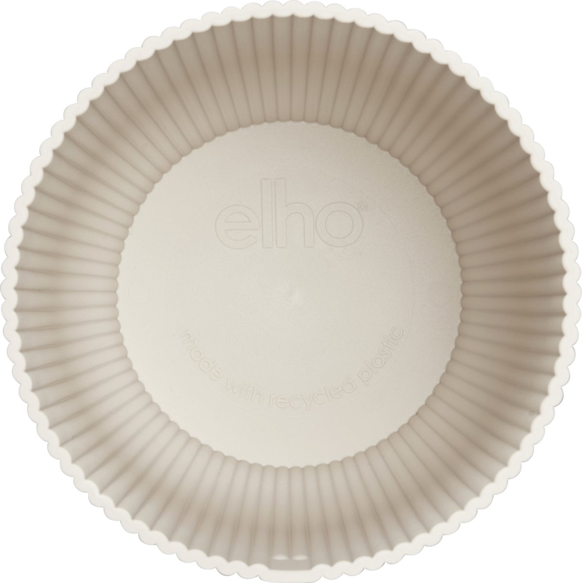 Elho Vibes Blomkruka, 14 cm, linen white