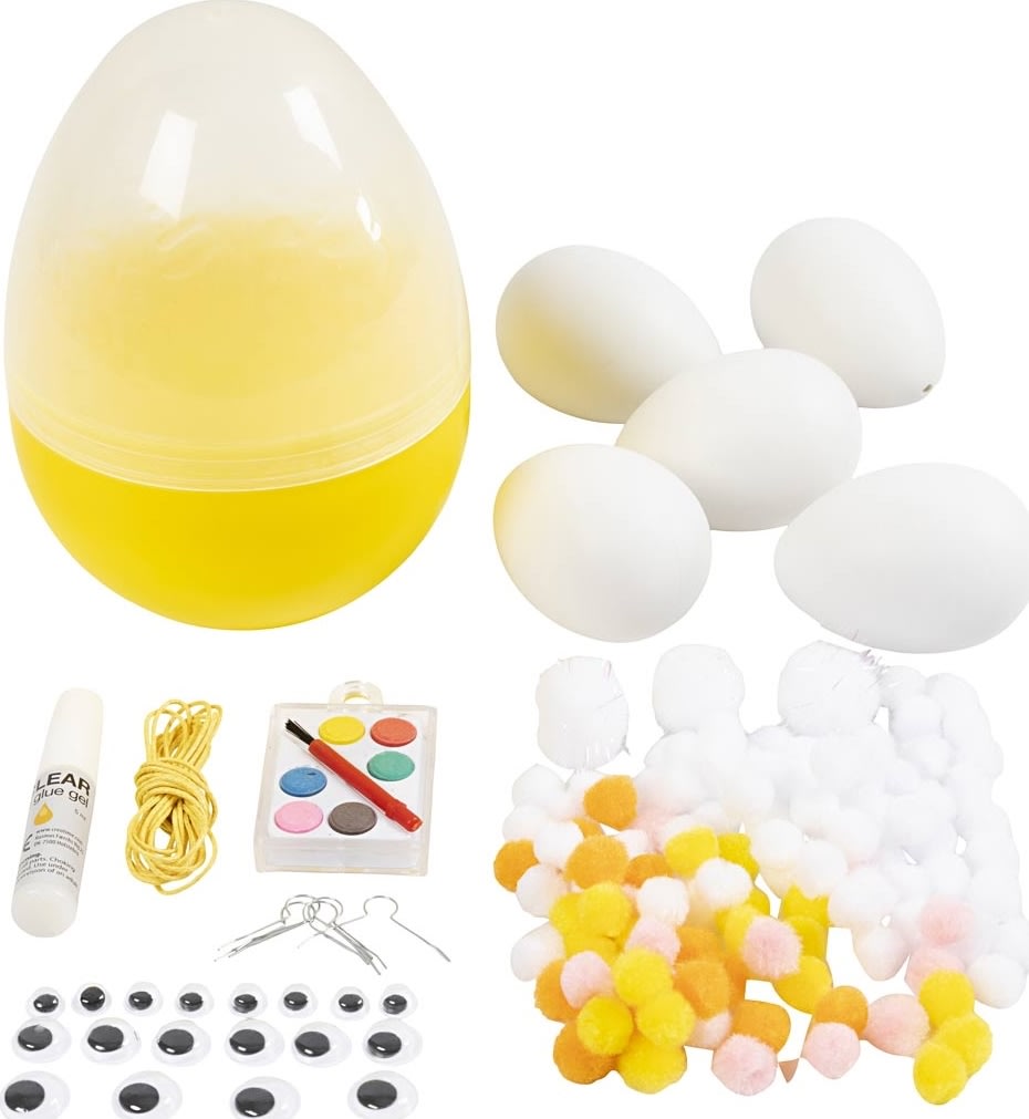 DIY Mix Påskägg, H: 14 cm, diam. 11 cm