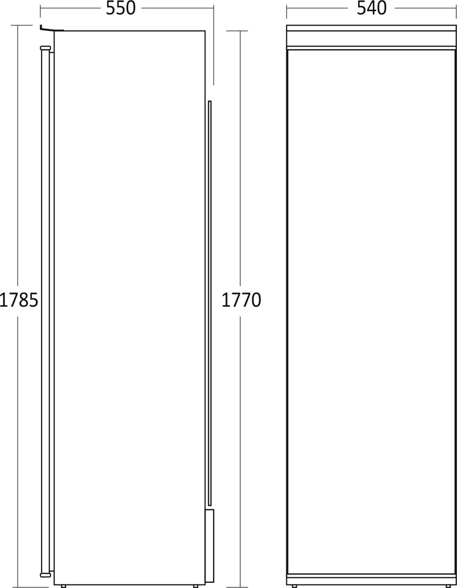 Scandomestic Integrerad kylskåp - RFI304WD