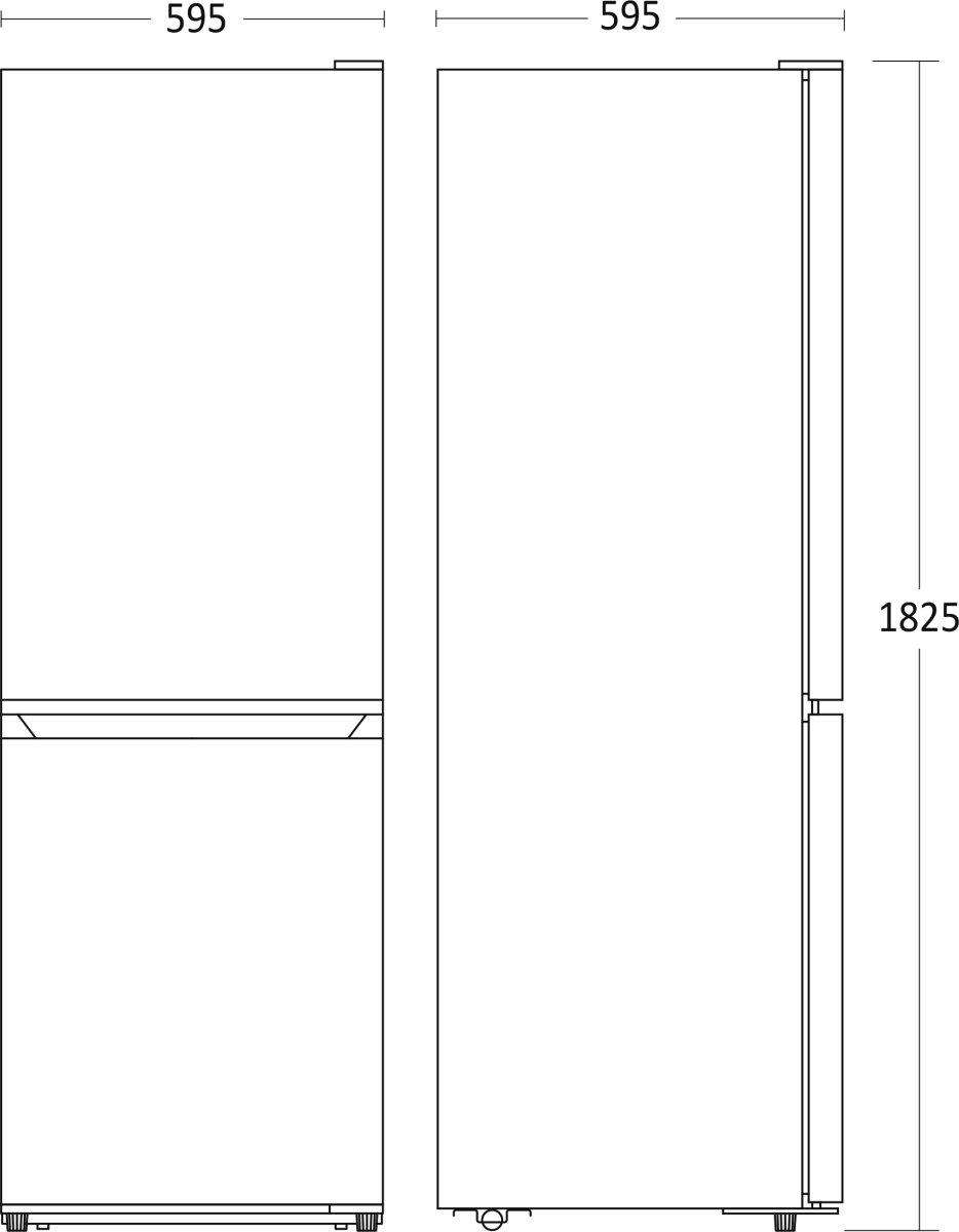 Scandomestic Kylskåp/Frys - CBF304WE