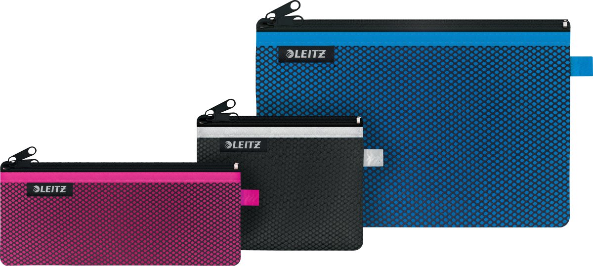 Leitz WOW Blixtlåsficka | L | Rosa