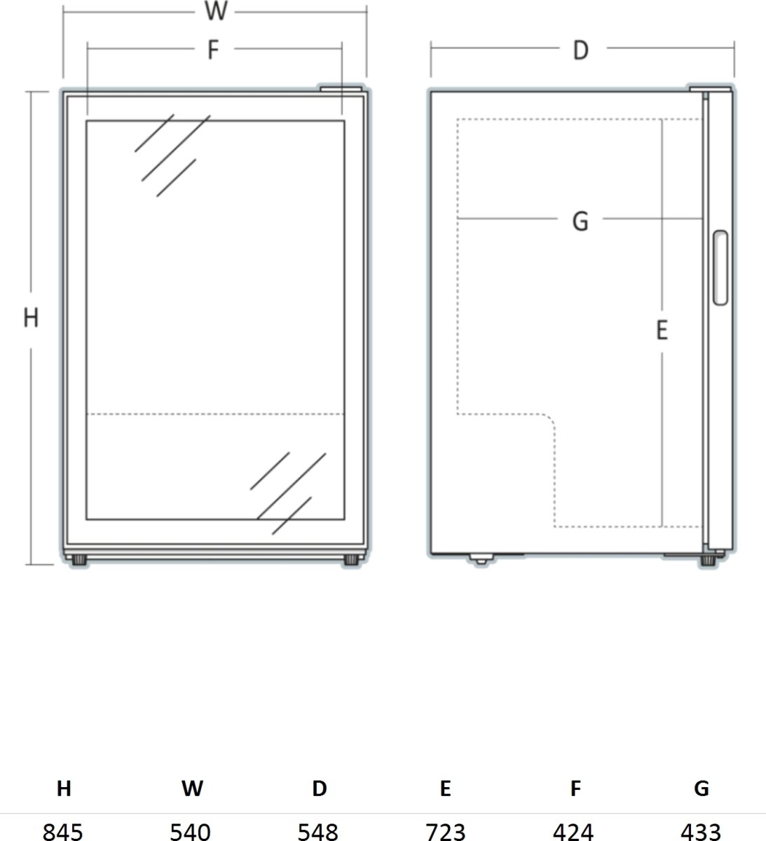 Scandomestic Vinkylskåp - SV 452 B