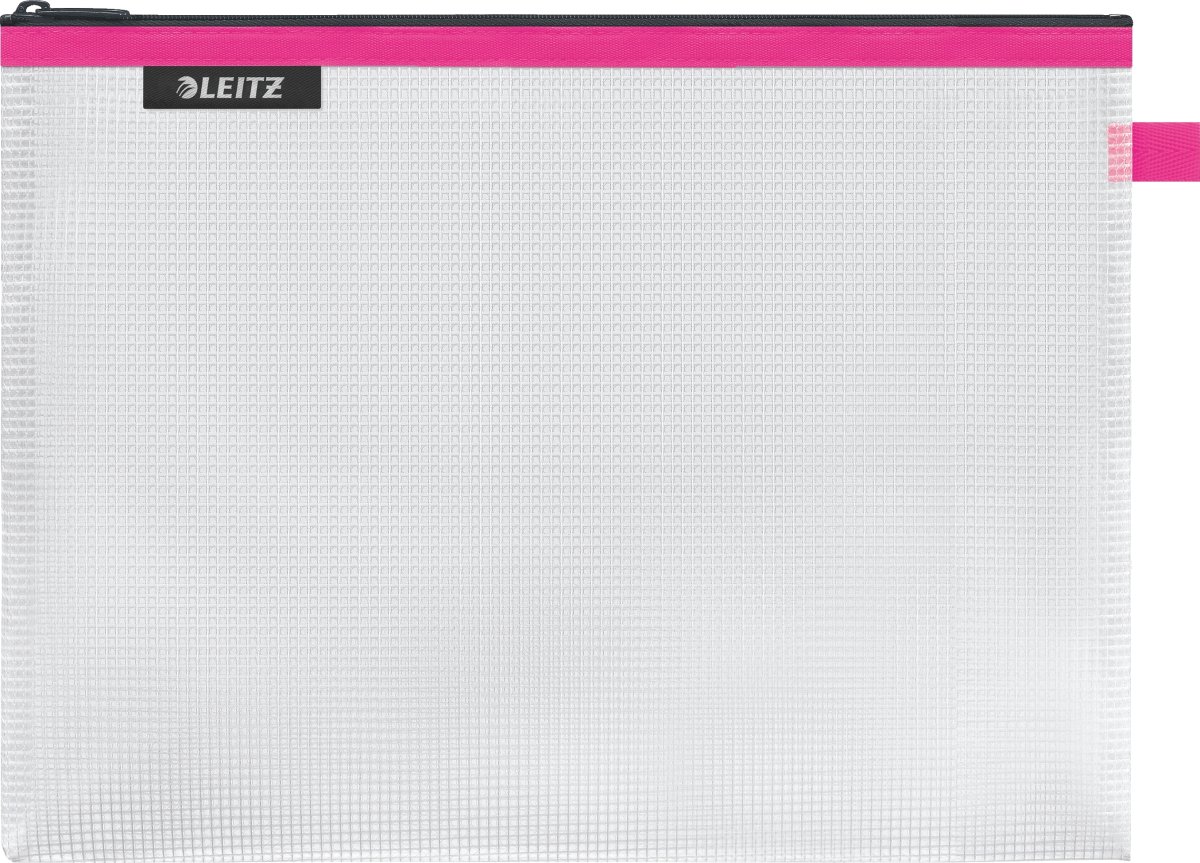 Leitz WOW Vattenavvisande dragkedjeficka, L | Rosa