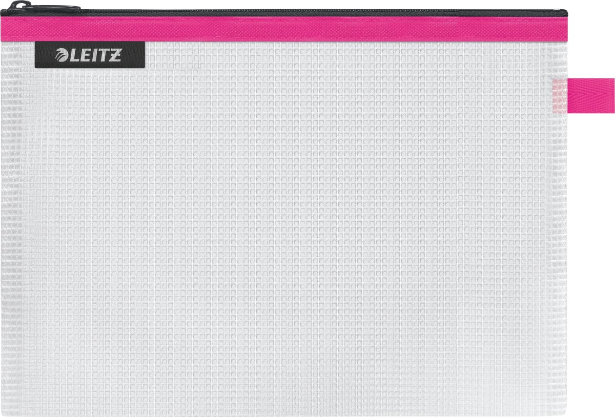 Leitz WOW Vattenavvisande dragkedjeficka, M, Rosa