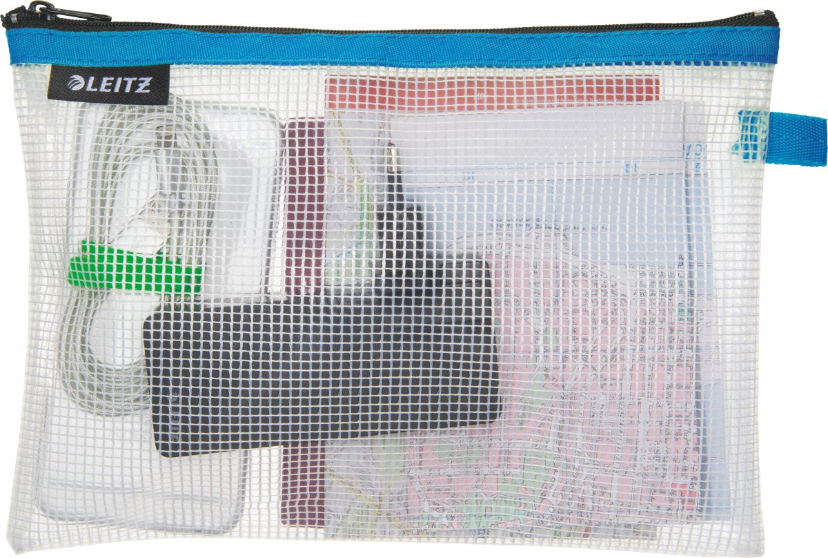 Leitz WOW Vattenavvisande dragkedjeficka | M | Blå