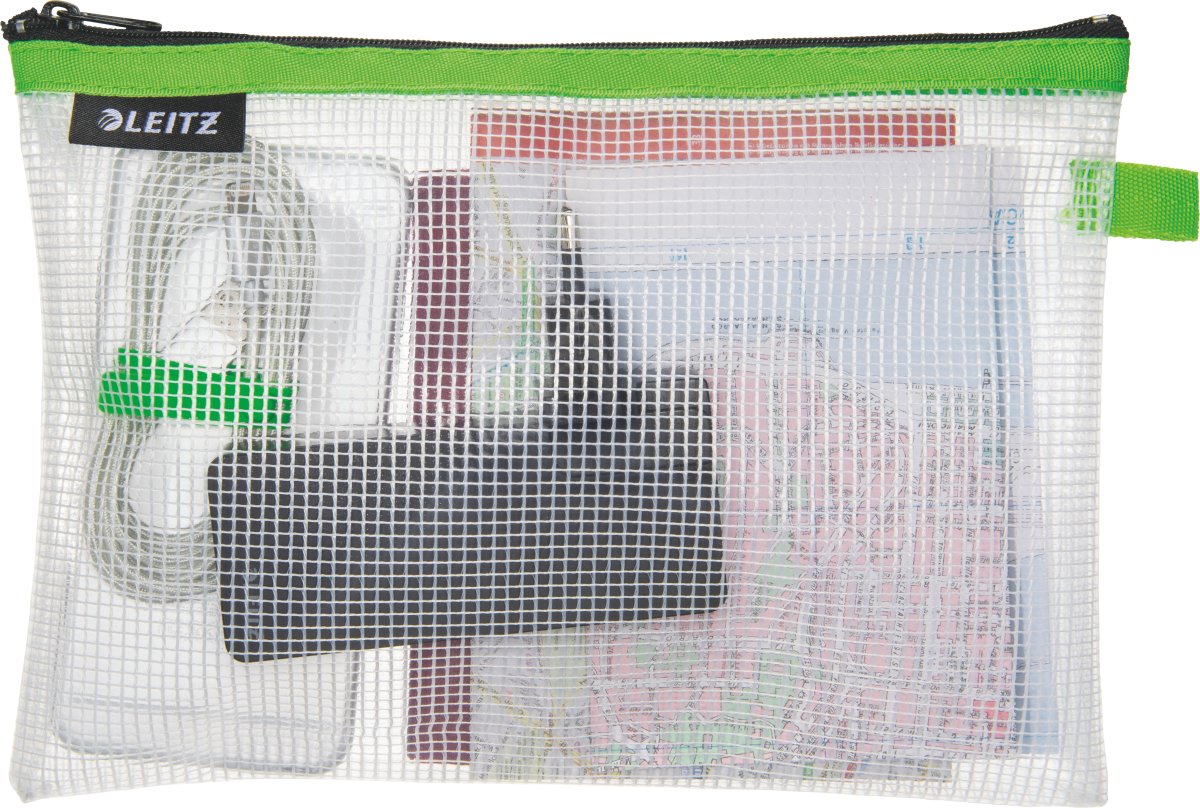 Leitz WOW Vattenavvisande dragkedjeficka, M | Grön