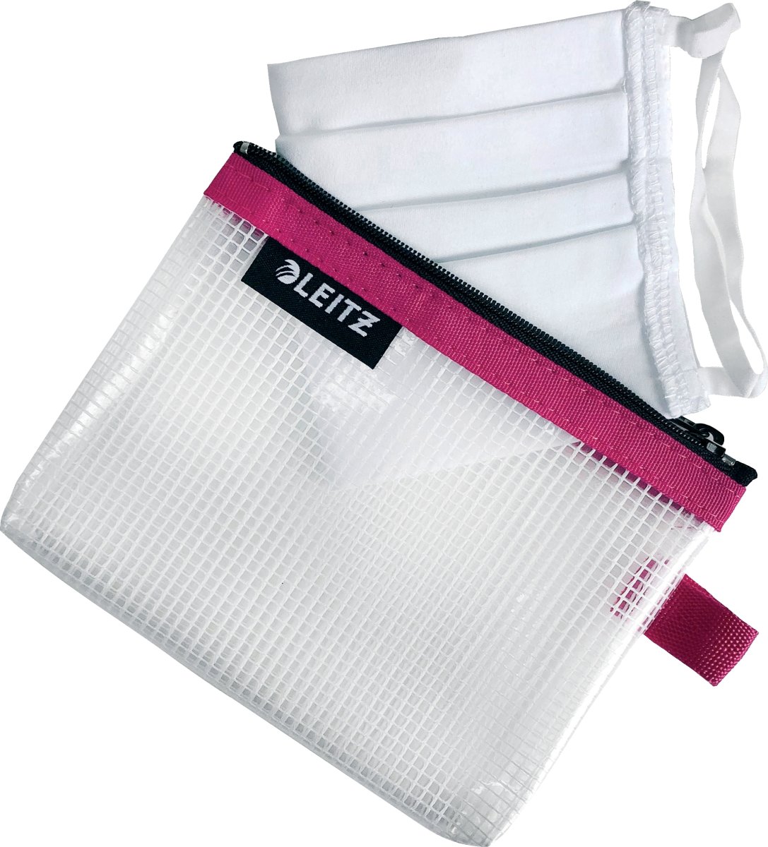 Leitz WOW Vattenavvisande dragkedjeficka, S, Rosa