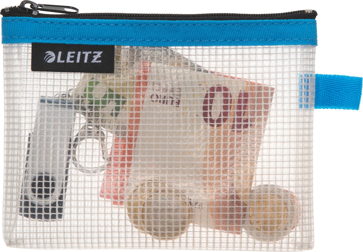 Leitz WOW Vattenavvisande blixtlåspåse | S | Blå