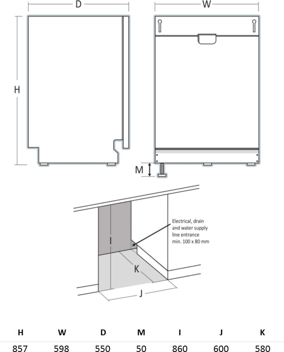 Scandomestic Tvättmaskin, Integrerad - DWI1642WB