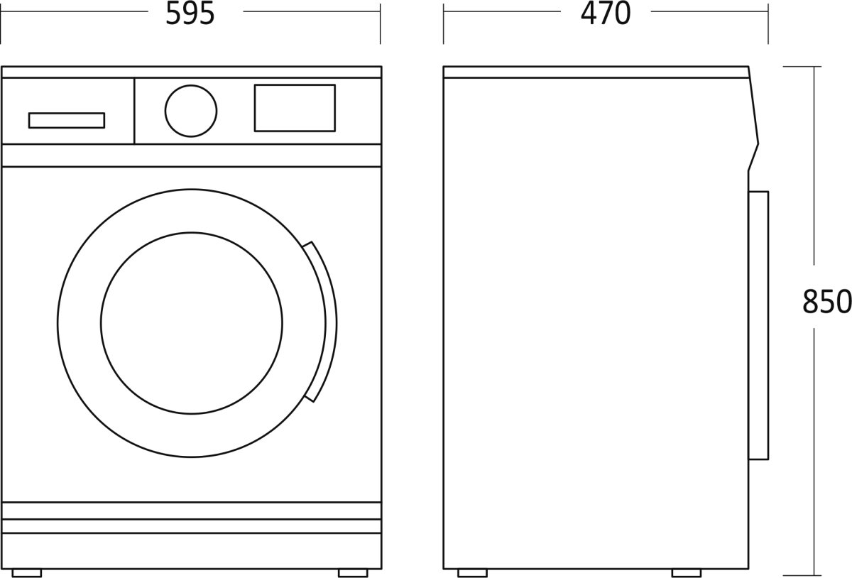 Scandomestic Tvättmaskin - WMF2408WA