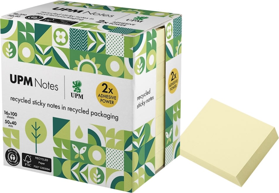 UPM Notes | 50x40 mm | Pastellgul