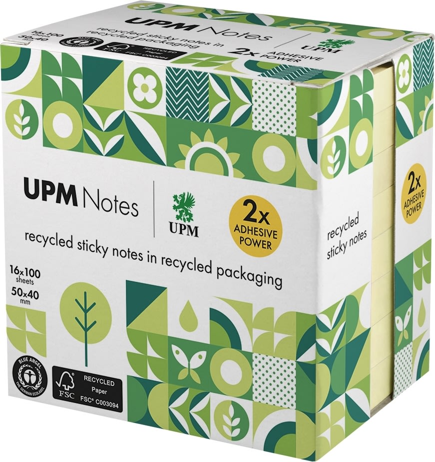 UPM Notes | 50x40 mm | Pastellgul