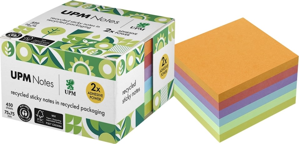 UPM Notes Cube | 75x75 mm | Färgblandning