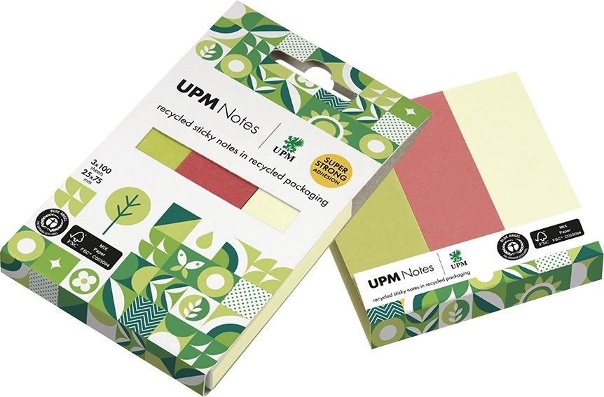 UPM Indexflikar | 25x75 mm | 3 färger