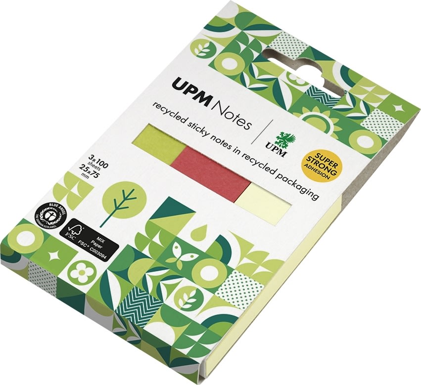 UPM Indexflikar | 25x75 mm | 3 färger