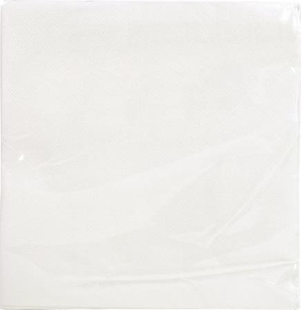 Servett 2-lags EXACO 38x38cm vit 40/fp
