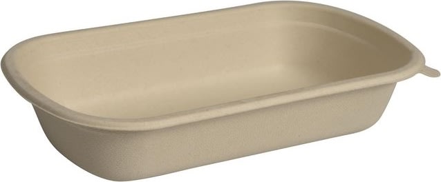 Matlåda takeaway Bagasse 750ml 1f 125/fp