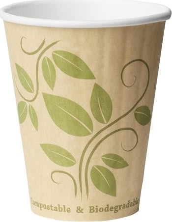 Pappersbägare DUNI 24cl Löv 40/fp