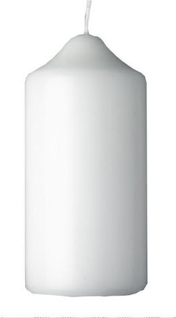 Blockljus DUNI 130x60mm vit