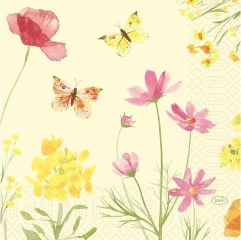 Servett Poppy 3-lags 33X33cm 50/fp