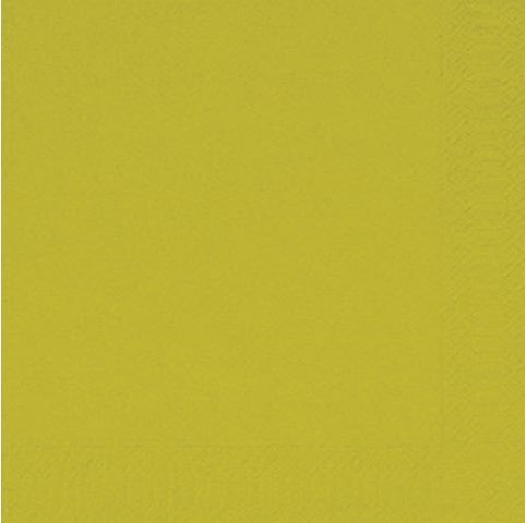 Servett 3-lags 33x33cm kiwi 125/fp