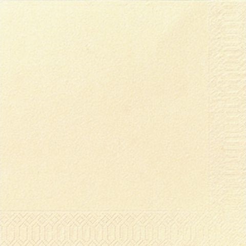 Servett 3-lags 40x40cm vanilj 125/fp
