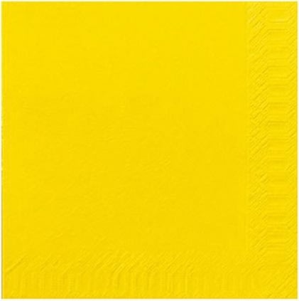 Servett DUNI 1-lags 33x33cm gul 500/fp