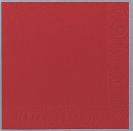 Servett 3-lags 24x24cm röd 250/fp