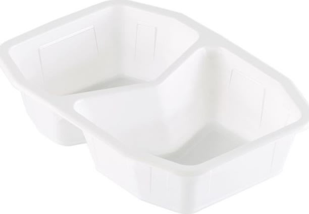 DUNIform 2-f PP 940ml vit 312/fp