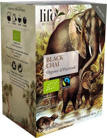 Te LIFE BY FOLLIS Svart chai 20/fp