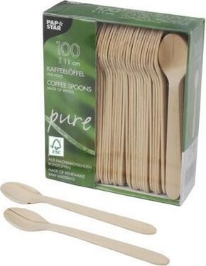 Bestick Kaffesked PURE FSC 11cm 100/fp