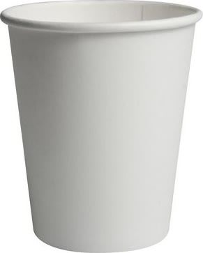 Pappersbägare 24cl vit 50/fp