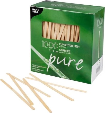Rörpinne PURE Trä 14cm x 5mm 1000/fp