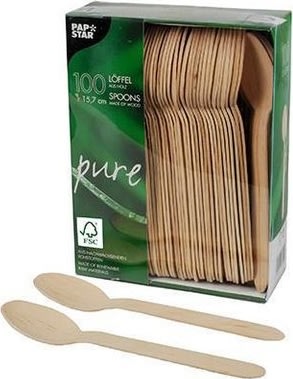 Bestick Sked PURE FSC 15,7cm 100/fp