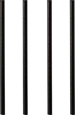 Sugrör PURE papper 8mmx21cm svart 100/fp