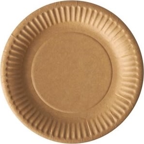 Tallrik PURE papper Ø150mm brun 100/fp