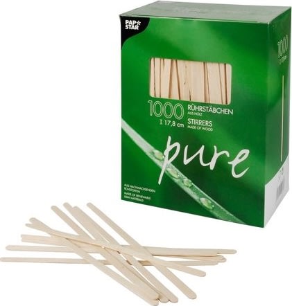 Rörpinne PURE Trä 17,8cm x 5mm 1000/fp