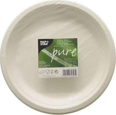 Tallrik PURE 23cm vit 50/fp