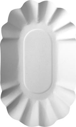 Tallrik PURE 90x160x30mm vit 250/fp