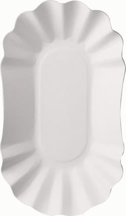 Tallrik PURE 105x175x30mm vit 250/fp